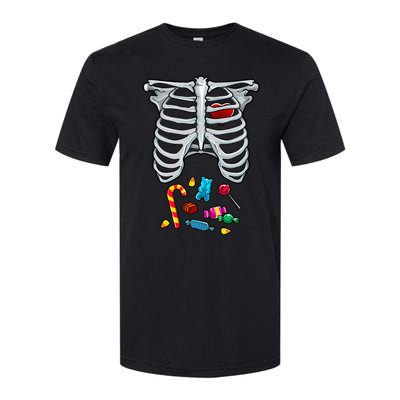 Halloween Costume XRay Skeleton Rib Heart Candy Adult Softstyle® CVC T-Shirt