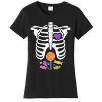 Halloween Candy Xray Skeleton Costume Women's T-Shirt