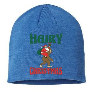 Hairy Christmas Xmas Camping Camper Hiking Season Holidays Cool Gift Sustainable Beanie