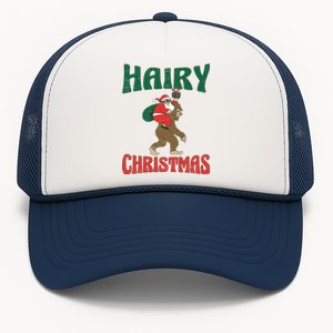 Hairy Christmas Xmas Camping Camper Hiking Season Holidays Cool Gift Trucker Hat