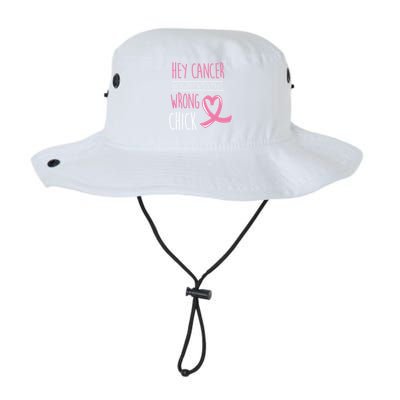 Hey Cancer You Picked The Wrong Chick Breast Cancer Gift Legacy Cool Fit Booney Bucket Hat