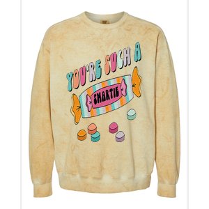 Hard Candy You're Such A Smartie Heart Happy Valentine’s Day Colorblast Crewneck Sweatshirt