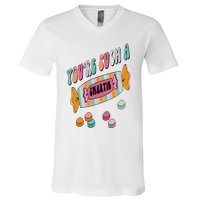 Hard Candy You're Such A Smartie Heart Happy Valentine’s Day V-Neck T-Shirt