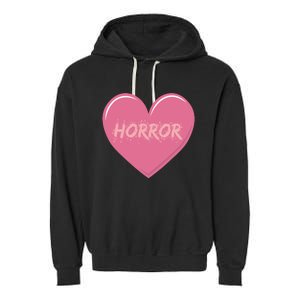 Horror Creepy Yami Kawaii Pastel Grunge Valentines Heart Garment-Dyed Fleece Hoodie