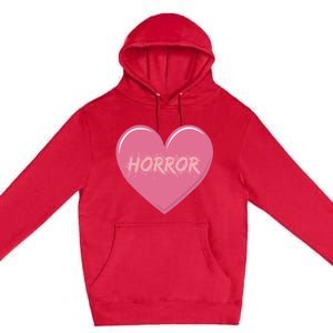 Horror Creepy Yami Kawaii Pastel Grunge Valentines Heart Premium Pullover Hoodie