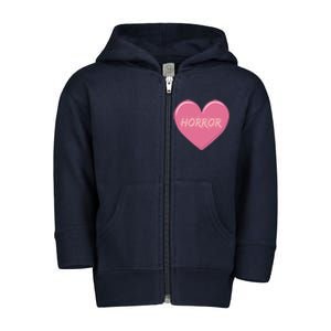 Horror Creepy Yami Kawaii Pastel Grunge Valentines Heart Toddler Zip Fleece Hoodie