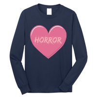 Horror Creepy Yami Kawaii Pastel Grunge Valentines Heart Long Sleeve Shirt