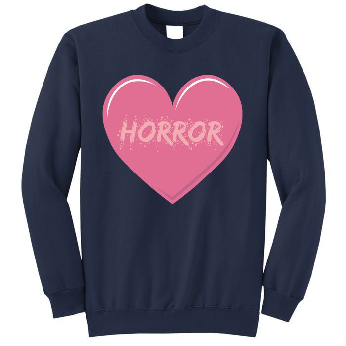 Horror Creepy Yami Kawaii Pastel Grunge Valentines Heart Sweatshirt