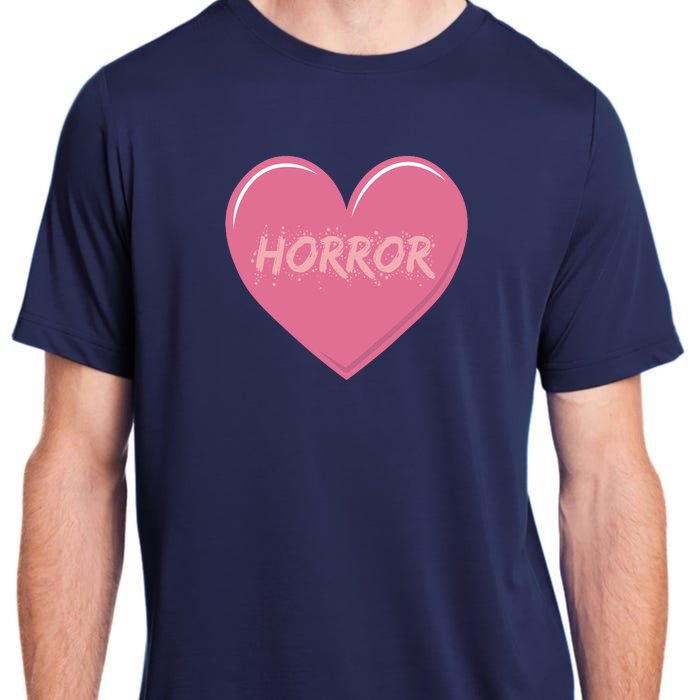 Horror Creepy Yami Kawaii Pastel Grunge Valentines Heart Adult ChromaSoft Performance T-Shirt