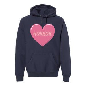 Horror Creepy Yami Kawaii Pastel Grunge Valentines Heart Premium Hoodie