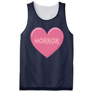 Horror Creepy Yami Kawaii Pastel Grunge Valentines Heart Mesh Reversible Basketball Jersey Tank