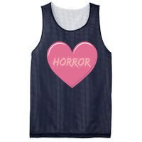 Horror Creepy Yami Kawaii Pastel Grunge Valentines Heart Mesh Reversible Basketball Jersey Tank