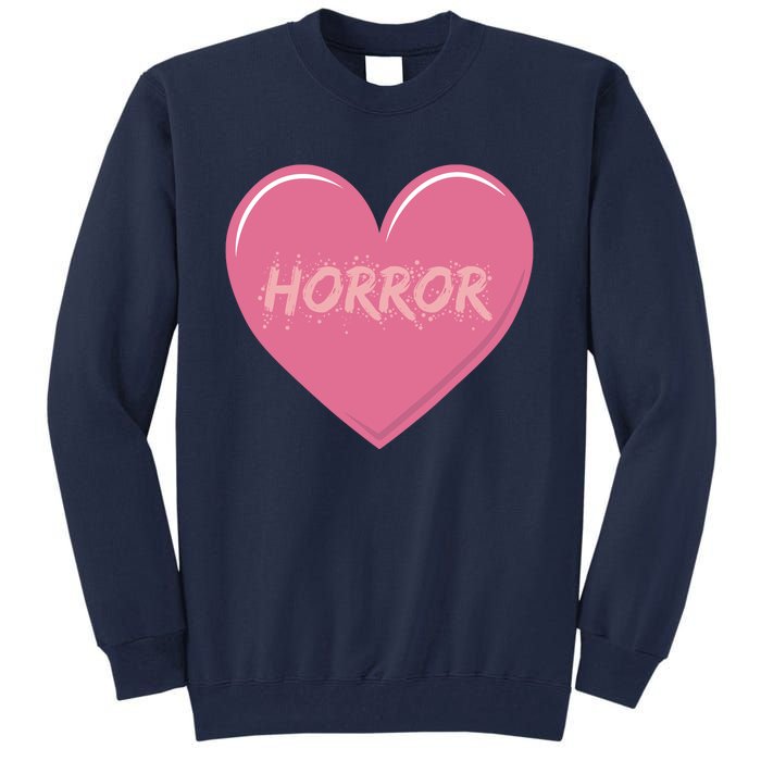 Horror Creepy Yami Kawaii Pastel Grunge Valentines Heart Tall Sweatshirt