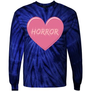 Horror Creepy Yami Kawaii Pastel Grunge Valentines Heart Tie-Dye Long Sleeve Shirt