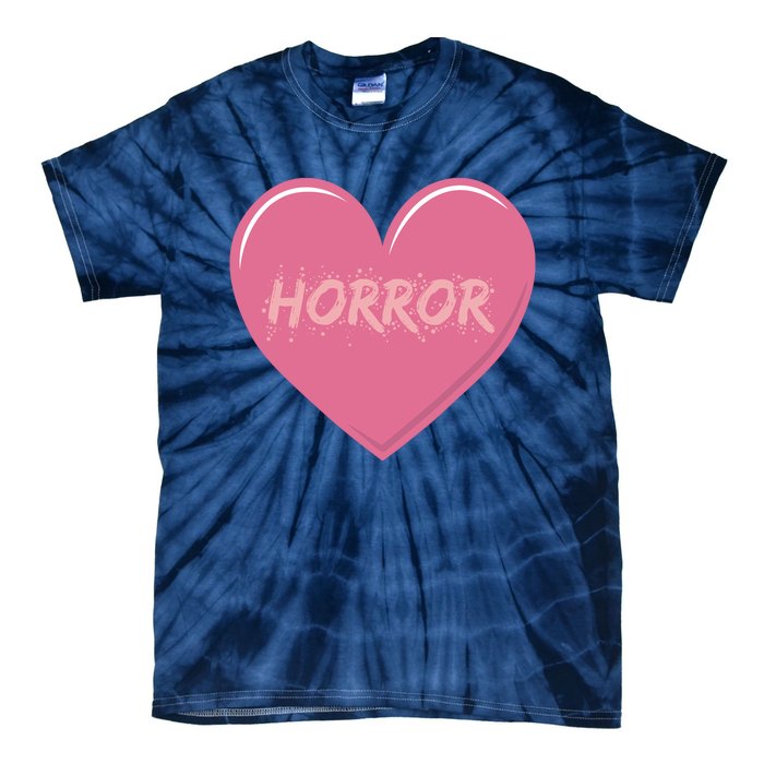 Horror Creepy Yami Kawaii Pastel Grunge Valentines Heart Tie-Dye T-Shirt