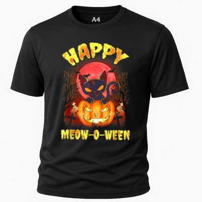 Halloween Cat Zombie Jack O Lantern Happy MeowOWeen Kitten Performance Shirt
