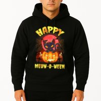 Halloween Cat Zombie Jack O Lantern Happy MeowOWeen Kitten Hoodie