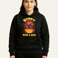 Halloween Cat Zombie Jack O Lantern Happy MeowOWeen Kitten Hoodie