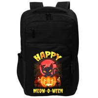 Halloween Cat Zombie Jack O Lantern Happy MeowOWeen Kitten Impact Tech Backpack