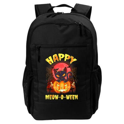 Halloween Cat Zombie Jack O Lantern Happy MeowOWeen Kitten Backpack