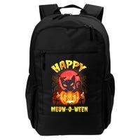 Halloween Cat Zombie Jack O Lantern Happy MeowOWeen Kitten Backpack