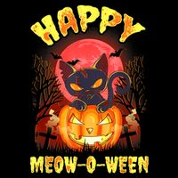 Halloween Cat Zombie Jack O Lantern Happy MeowOWeen Kitten Toddler Sweatshirt