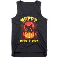 Halloween Cat Zombie Jack O Lantern Happy MeowOWeen Kitten Tank Top