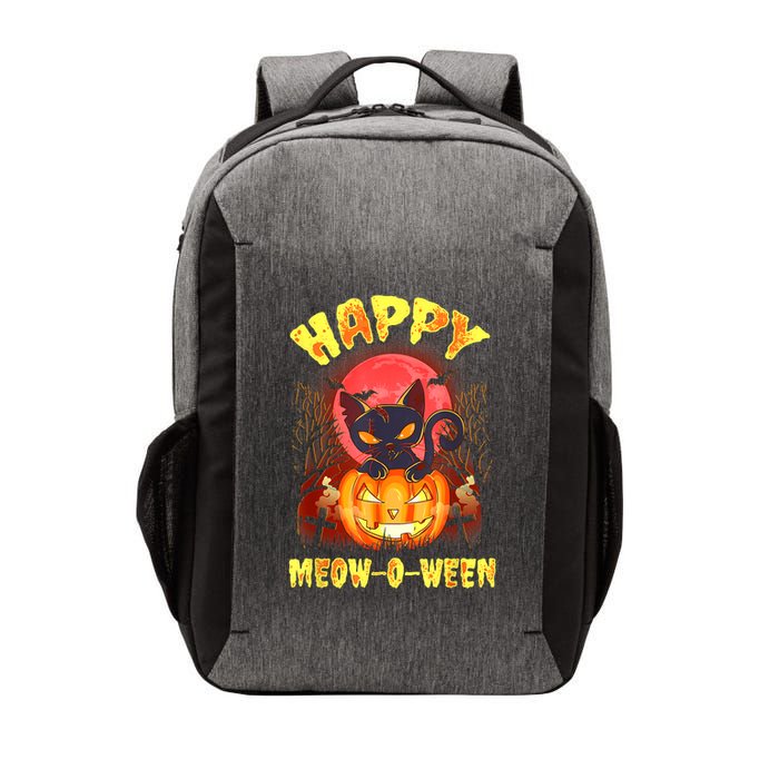 Halloween Cat Zombie Jack O Lantern Happy MeowOWeen Kitten Vector Backpack
