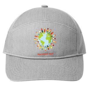 Harmony Day 21st Of March 7-Panel Snapback Hat