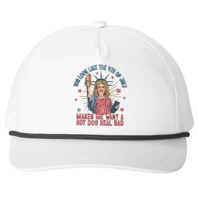 Hot Dog 4th Of July Funny Tank Top Snapback Five-Panel Rope Hat