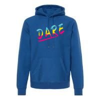 Halloween DARE 80s Halloween Costume Premium Hoodie