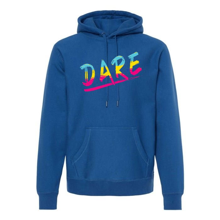 Halloween DARE 80s Halloween Costume Premium Hoodie