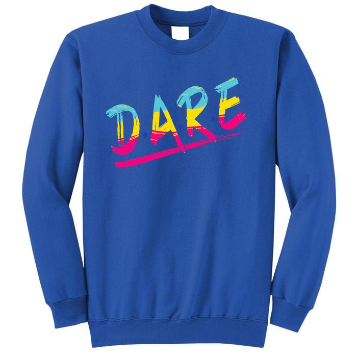 Halloween DARE 80s Halloween Costume Tall Sweatshirt