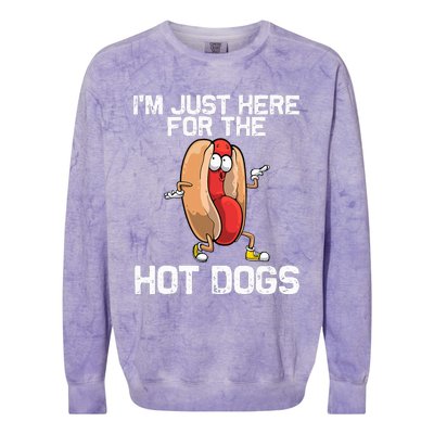 Hot Dog Art Hot Dog Stand Hot Dog Colorblast Crewneck Sweatshirt