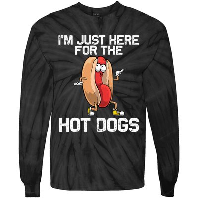 Hot Dog Art Hot Dog Stand Hot Dog Tie-Dye Long Sleeve Shirt