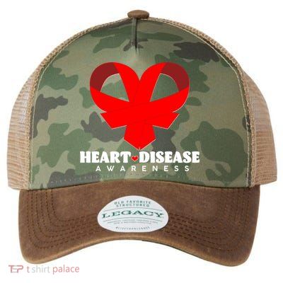 Heart Disease Awareness Red Heart Ribbons Legacy Tie Dye Trucker Hat