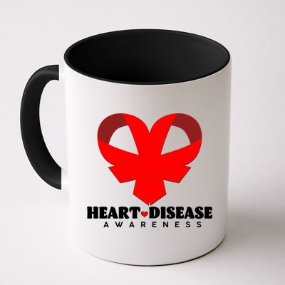 Heart Disease Awareness Red Heart Ribbons Mug