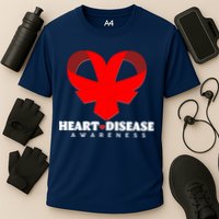 Heart Disease Awareness Red Heart Ribbons Performance Shirt