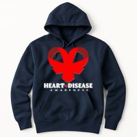 Heart Disease Awareness Red Heart Ribbons Hoodie
