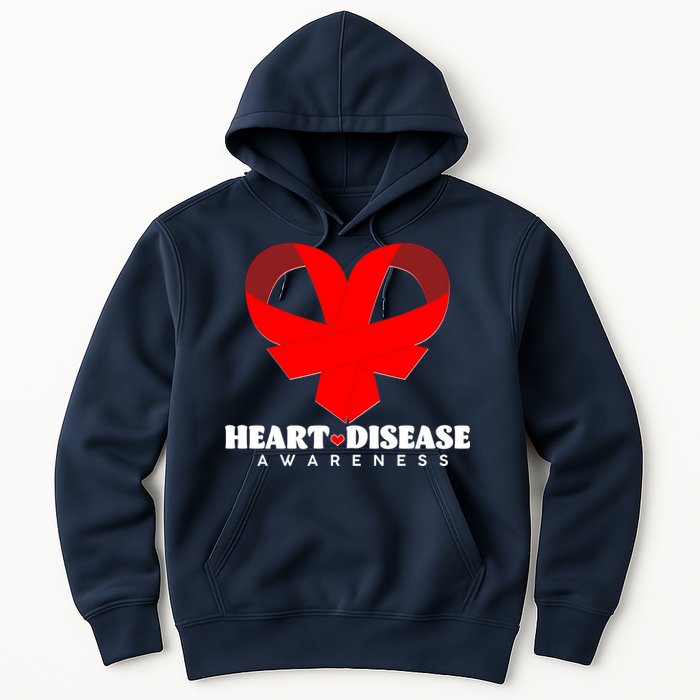 Heart Disease Awareness Red Heart Ribbons Hoodie