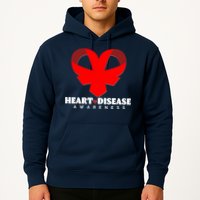 Heart Disease Awareness Red Heart Ribbons Hoodie
