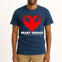 Heart Disease Awareness Red Heart Ribbons Tall T-Shirt
