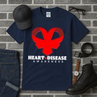 Heart Disease Awareness Red Heart Ribbons Tall T-Shirt