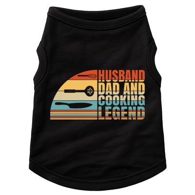 Husband Dad And Cooking Legend Cook Cooking And Chef Meaningful Gift Doggie Tank