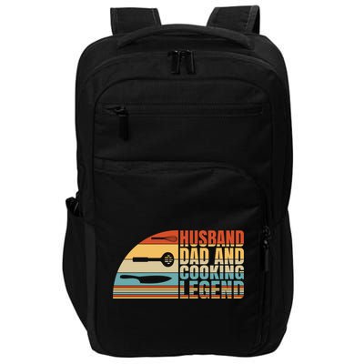 Husband Dad And Cooking Legend Cook Cooking And Chef Meaningful Gift Impact Tech Backpack
