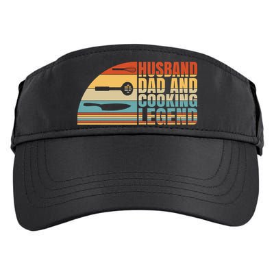 Husband Dad And Cooking Legend Cook Cooking And Chef Meaningful Gift Adult Drive Performance Visor