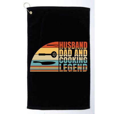 Husband Dad And Cooking Legend Cook Cooking And Chef Meaningful Gift Golf Towel