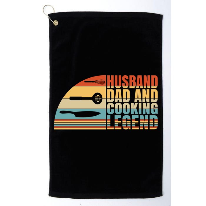 Husband Dad And Cooking Legend Cook Cooking And Chef Meaningful Gift Golf Towel