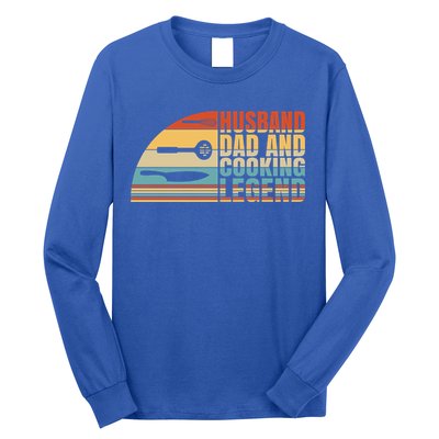 Husband Dad And Cooking Legend Cook Cooking And Chef Meaningful Gift Long Sleeve Shirt
