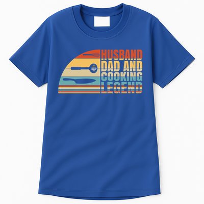 Husband Dad And Cooking Legend Cook Cooking And Chef Meaningful Gift Tall T-Shirt